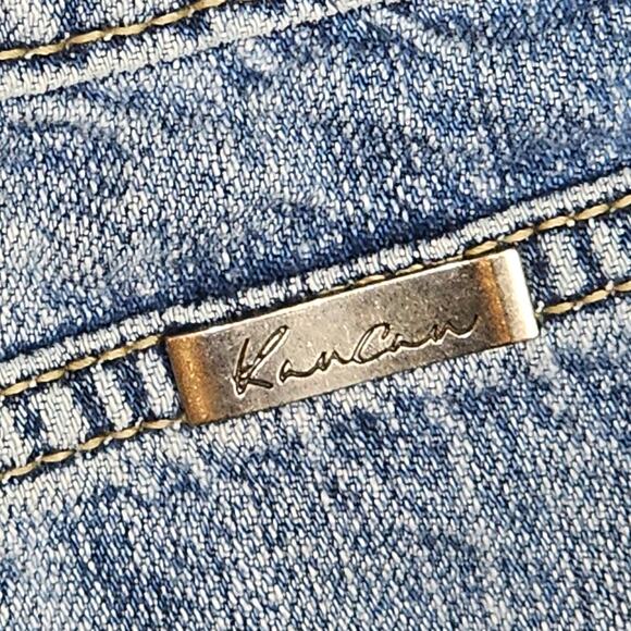 KanCan Denim Shorts Distressed Mid Rise 2" Size 5/26 - Picture 5 of 8